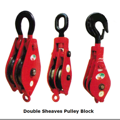 Ντυμένο δύναμη θαλάσσιο υλικό ξαρτιών Sheave 12mm - 42mm διπλός φραγμός τροχαλιών